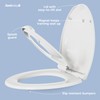 Quick Flip Elongated Toilet Seat with Built-In Potty & Splash