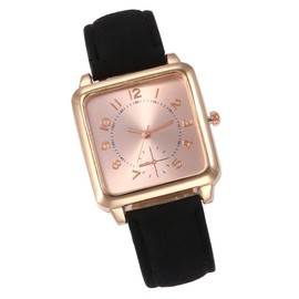 Hemobllo Womans Watch Womens Wrist Watch Diamond Watch Dimond Watch 1Pc Square Wrist Watch Women Wristwatch Watch for Women (Black) Diamond Watch Vintage Watch Womans Watches Fashion