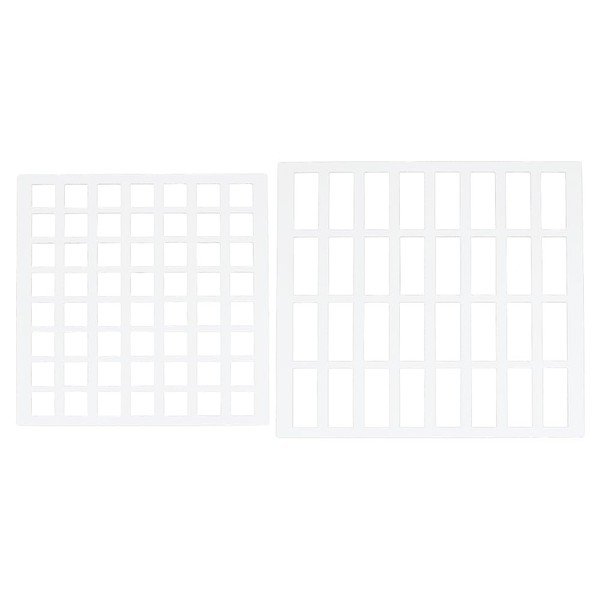 BENECREAT 2Pcs Acrylic Drawing Painting Stencils, Geometric Drafting Rectangle &