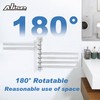 Alise Swivel Towel Bars,6-Arm Towel Rack,Swing Out Towel Bar for