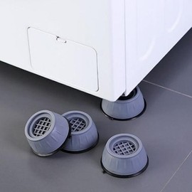 Height Adjustable Washing Machine Anti-Vibration Feet & Stopper Pads - 4-Piece Set 1043) 3ea
