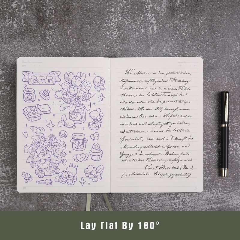 TIEFOSSI Lined Journal Notebook for Women Men, Leather Diary with