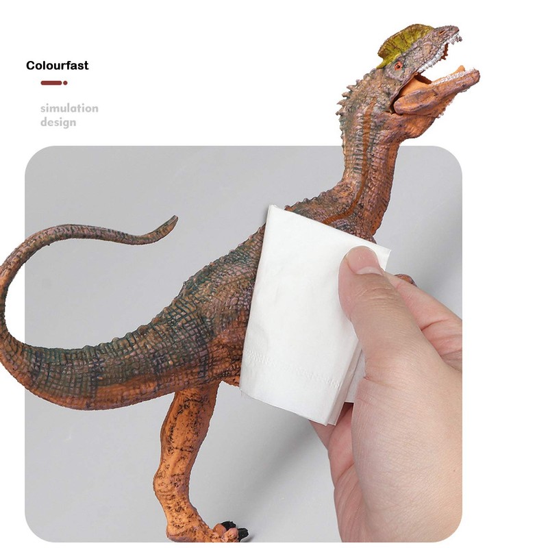 Gemini&Genius Dilophosaurus Dinosaur Toy, Realistic Action Figure, Gift, Stocking Stuffer,