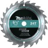 Makita T-01404 6-1/2" 24T Carbide-Tipped Circular Saw Blade, Framing