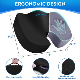 CushZone Seat Cushion Office Car Seat Cushion, Memory Foam Cushion for Office...