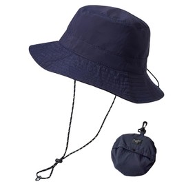 Fischerhut Wasserdichter Faltbar Sonnenhut Damen Herren Verstellbarem Sommerhut mit Abnehmbarer Kinnriemen für Outdoor Aktivitäten