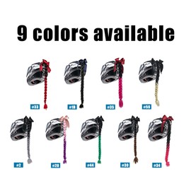 Motorcycles Gradient Ramp Helmet Decorate Braids  Motorbike Helmet Braids