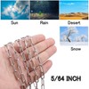 Stainless Steel Chain, Lsqurel 6.5ft Metal Chain Link Chain Small