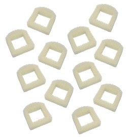 HQRP Pack of 12 Foam Pre-Filter Compatible with Drinkwell Stainless Steel 360, Ceramic Avalon Lotus Pagoda Sedona Pet Fountains for Cat and Dog, Replacement PAC00-13711, PAC00-13194