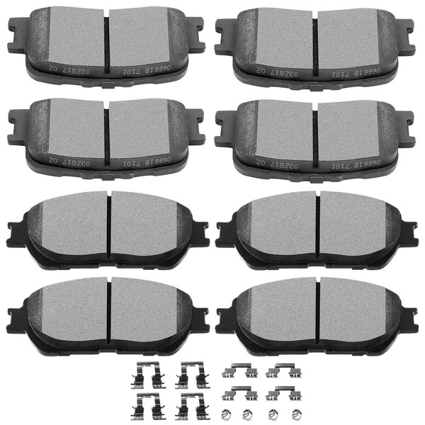 SCITOO SCITOO Disc Brake Pads Kits D906-7896 & D885-7762 Front