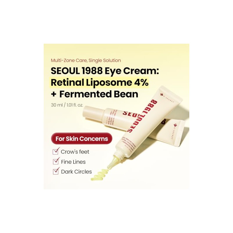 K-SECRET SEOUL 1988 Retinal Eye Cream Formulated with Advanced Retinal