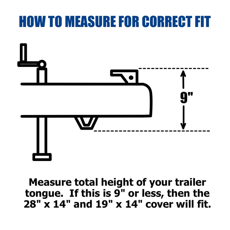 Trailer Tongue Cover - 19" x 14" - Protection from