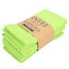 INFEI Solid Color Cotton Linen Blended Thin Dinner Cloth Napkins