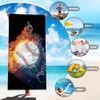 RFJYGWQM Baseball Beach Towel, Sports Theme Beach Towel, Suitable For