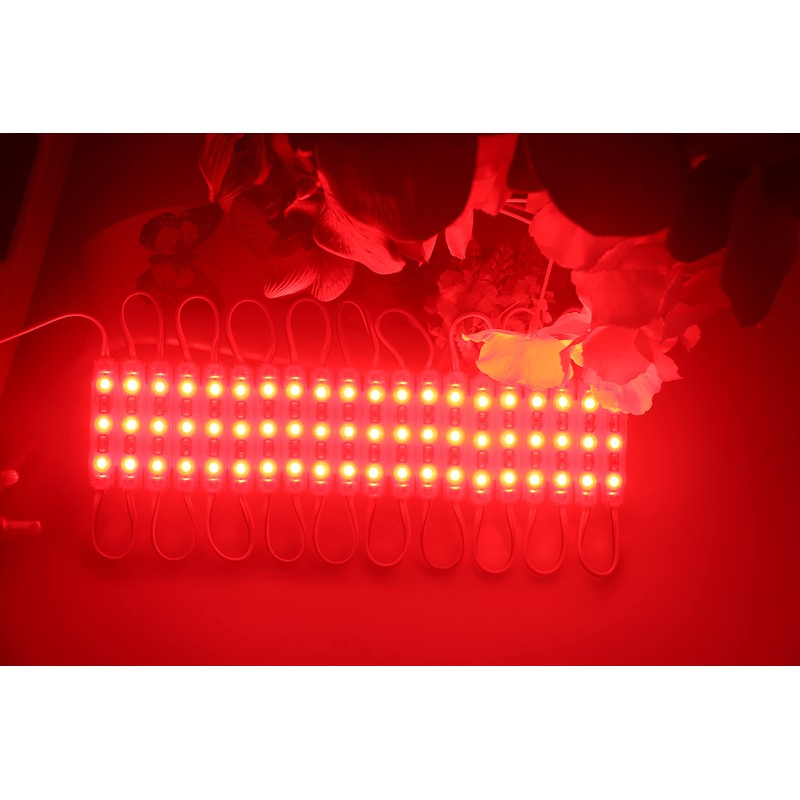 REXTiN Super Bright 200pcs 3 LED Module Red 2835 SMD