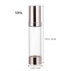 Healifty Refillable Airless Pump Bottle 50 ml Empty Cosmetic Dispenser