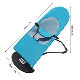 Jiabailie Pet Rocker Bed,Portable Pet Rocking Chair,Foldable Dog Bed,Washable Cat Cot,3-Position Height Adjustable for Cats Dogs up to 33 lbs (Blue)