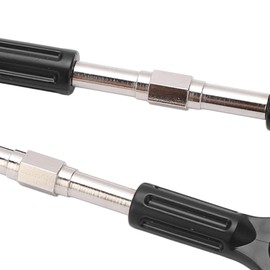 RC Tie Rod, 90 mm Metal Tie Rod Car Model Accessories for 1/8 1/10 High Speed RC Cars Steering Linkage Tie Rod Black Silver Pack of 2 Model Toys