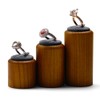 Papten Ring Holder 3 Pieces, Wooden Jewellery Storage Rings Jewellery