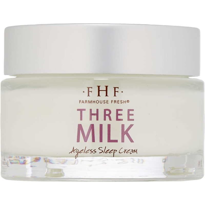 FarmHouse Fresh Three Milk Ageless Sleep Cream con Péptidos, 1.7