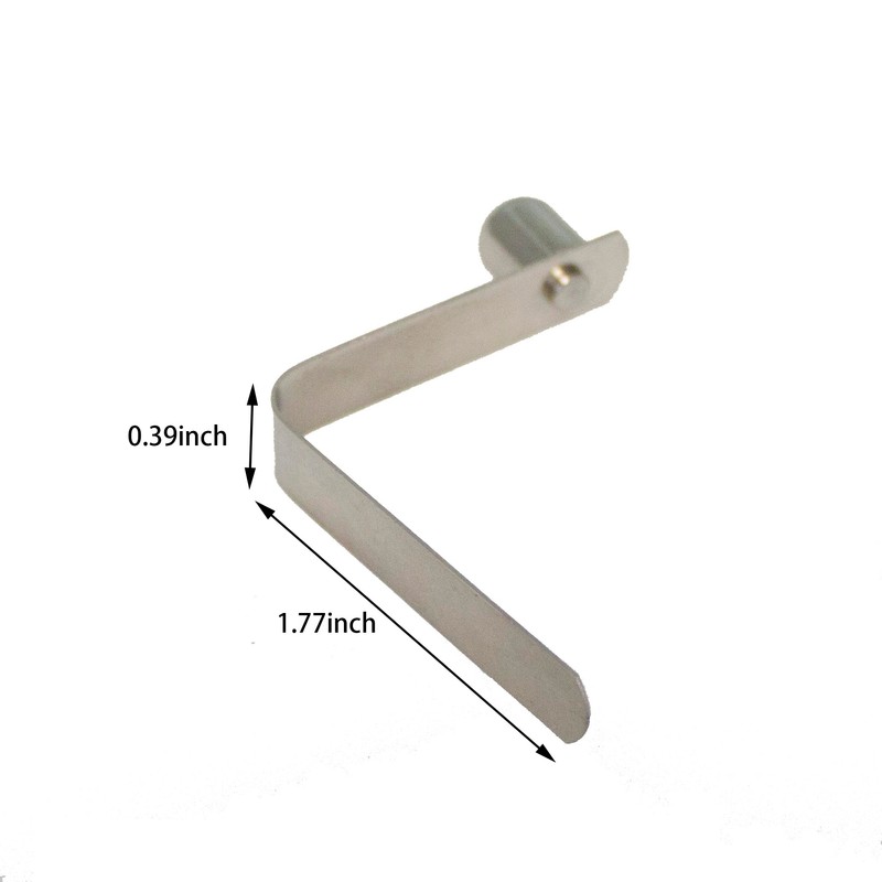 TAODAN 8PCS Stainless Steel Double Pin Spring Button Clip Push