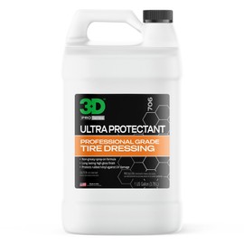 3D Ultra Protectant Tire Shine Spray – Water-Based High Gloss Tire Dressing | Long Lasting UV Protection for Rubber & Vinyl | No Sling | Made in USA |1 Gallon