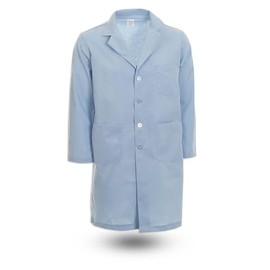 Chef Trends Pinnacle Health Men’s Button Lab Coat L17M - Light Blue, Large