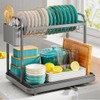 Sakugi 2-Tier Dish Drying Rack - Stainless Steel Dish Rack