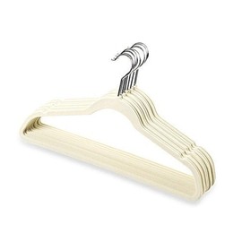 Only Hangers "Petite Size Linen Velvet Suit Hangers - 10 Pack