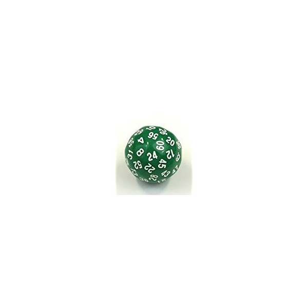 Sixty-Sided Die in Green