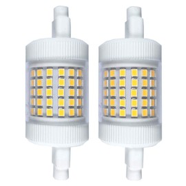 QLEE 12 W R7s LED Lamp 78 mm 150 W Equivalent Lamp 3.1 Inch Dimmable Double-Ended J Base T3 R7s 78 mm LED Lamp 220 V Floodlight Reading Work Safety Floor Lamp Soft Light 2 Pieces