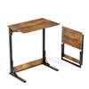 SUNBURY C Shaped End Table, TV Tray, No Assembly Required,