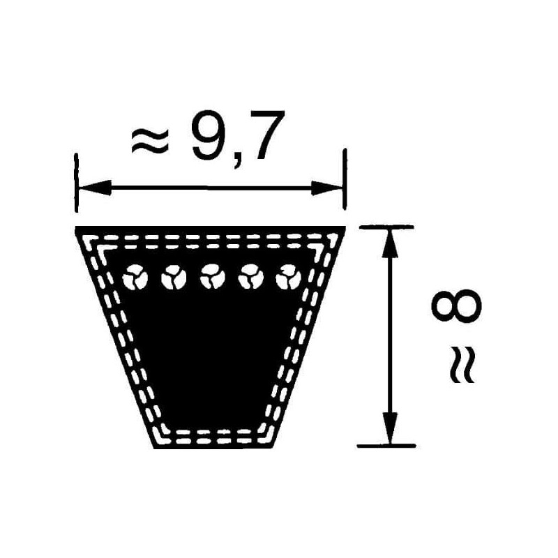 Narrow V-Belt SPZ / 837