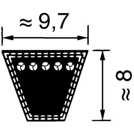 Narrow V-Belt SPZ / 837