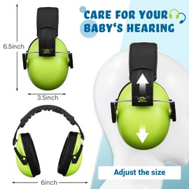 Yunsailing Kids Noise Canceling Reduction Earmuffs 26dB Adjustable Ear Protection Headphone Ear Muffs for Autism Sleeping(Blue, Green,4 Pack)