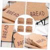 STOBAZA 3sets Bread Shape Heat Insulation Coasters Creative Cork Cup