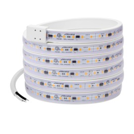 Maxxima 84 in. Hardwired LED Under Cabinet Strip Light, 3220 Lumens, 3000K Warm White, Kitchen and Living Room 120V White Cove Lighting, No Power Supply Needed