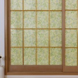 Made in Japan, Unbreakable Shoji Paper, 1 Piece, Stick to Shoji, Design Lace, William Morris, Jasmine, Heat Blocking, Pollen Catch, Insulated, Lighting, Breathable, Easy to Work