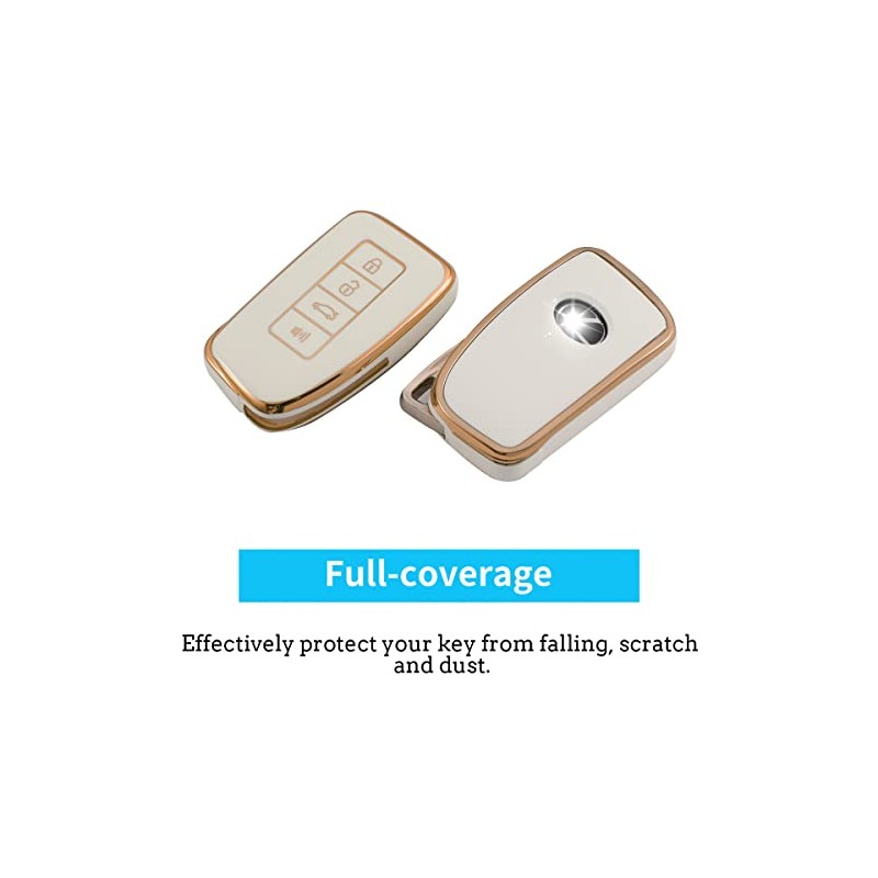 WSAuto Key Fob Cover Keychain Kit Compatible with Lexus RX