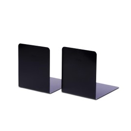 MAUL 14 x 12 x 14 cm Metal Premium Magnetic Holding Book End - Black (Pack of 2)