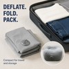 Inflatable PVC Footrest Pillow with Press-to-Inflate Valve for Travel and