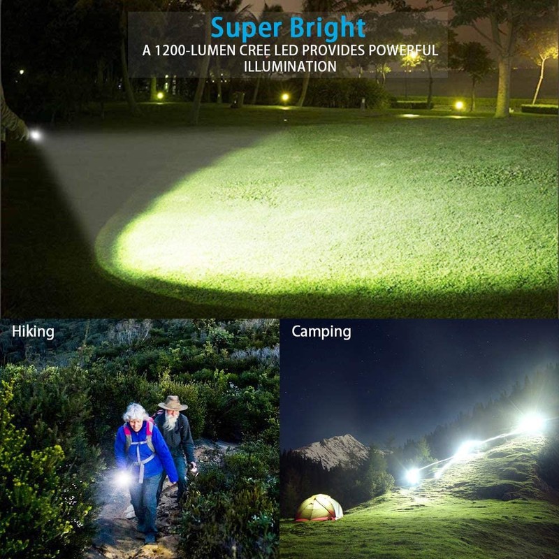 Vnina Tactical Flashlight Rechargeable, High Lumens Led Flashlights Handheld-Magnetic Base,