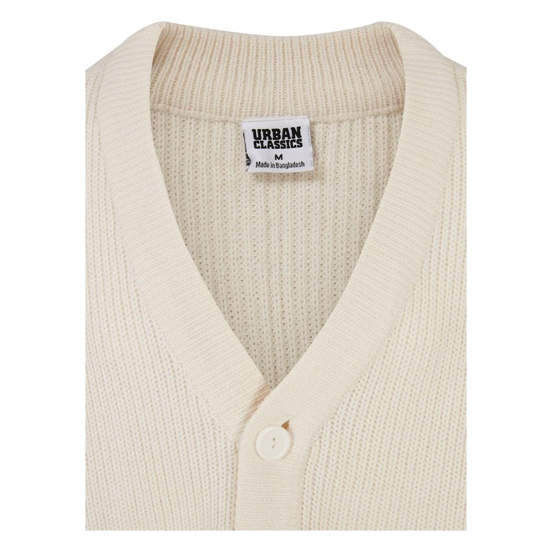 Urban Classics Men's Cardigan Sweater, Whitesand.
