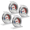 AITRIP 4PACK Fridge Thermometer Refrigerator Thermometer, Stainless Steel Dial Fridge/Freezer