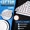 Towelogy® 5 Pack Cotton Dish Cloths Waffle Weave White Super