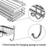 Orimade Adhesive Shower Caddy Soap Dish Holder Shelf with 5