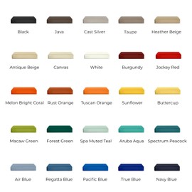 RSH Décor Foam Ottoman Cushion – 21" x 17" x 4" | Sunbrella Fabric, Fade & Water Resistant | Patio Footstool Replacement Cushion | USA Made (Canvas Taupe)