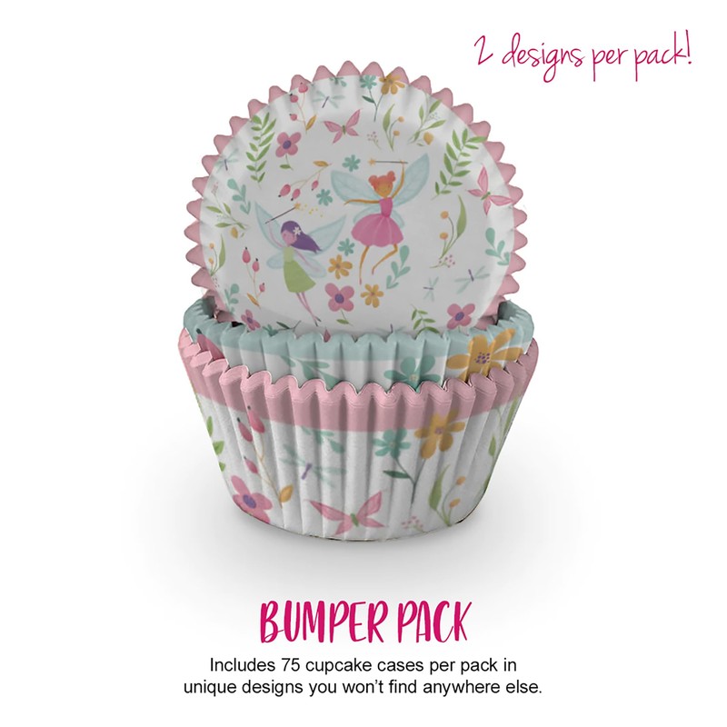 Anniversary House Cupcake Cases, 75 Pieces, Greaseproof Paper Baking Cups,