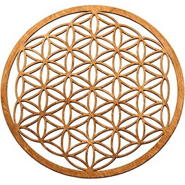 MC-TREND® High-quality flower of life made of wood (diameter 30 cm)