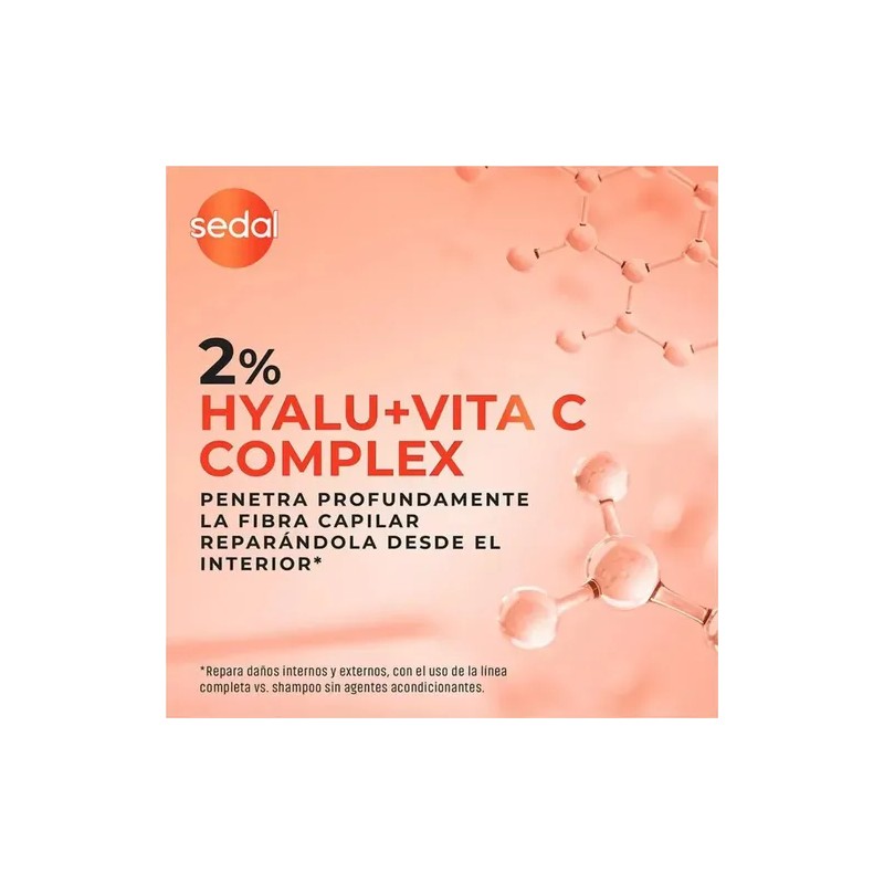 Shampoo Sedal Care con Ácido Hialurónico y Vitamina C para